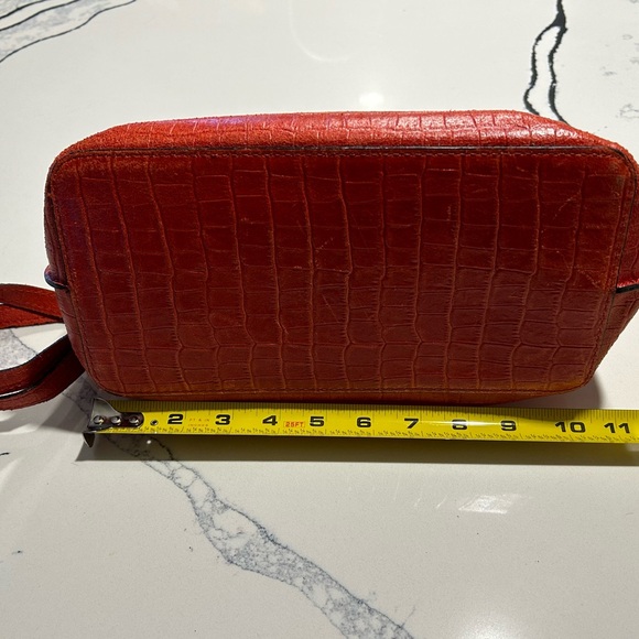 Chiara Ferretti Red Croc Embossed leather bag - Picture 6 of 12